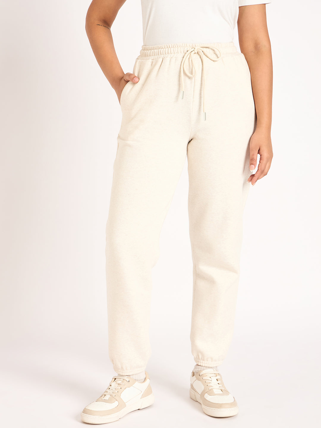 Oat Melange Fleece Jogger