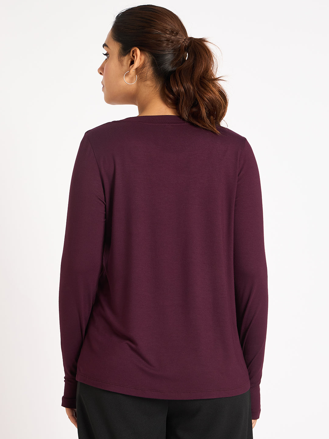 Bamboo Wine Knit T-Shirt