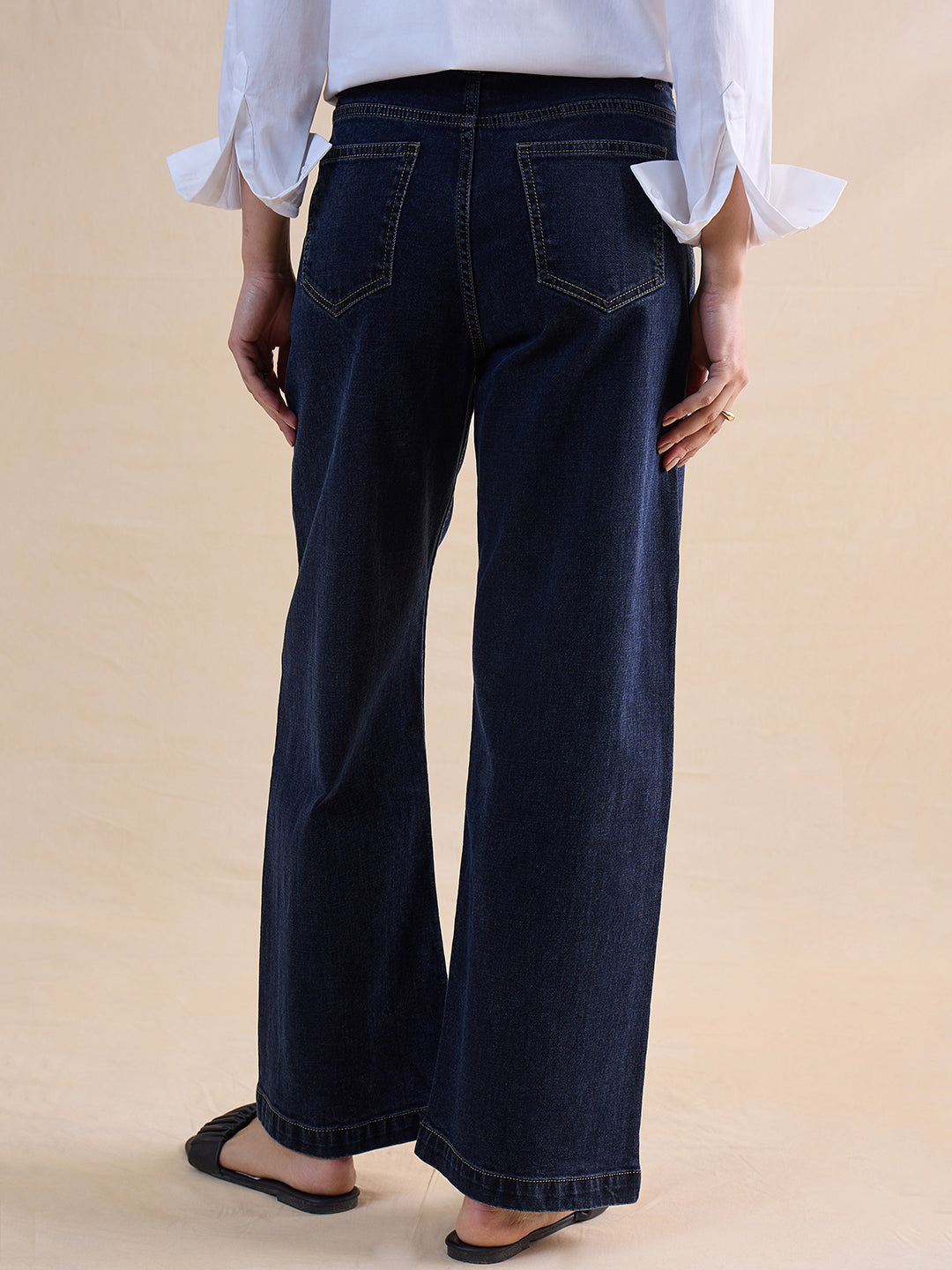 Carbon Blue Overdye Relax Fit Jeans