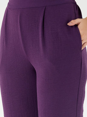Purple Button Down Co-Ord Set
