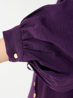Purple Button Down Co-Ord Set