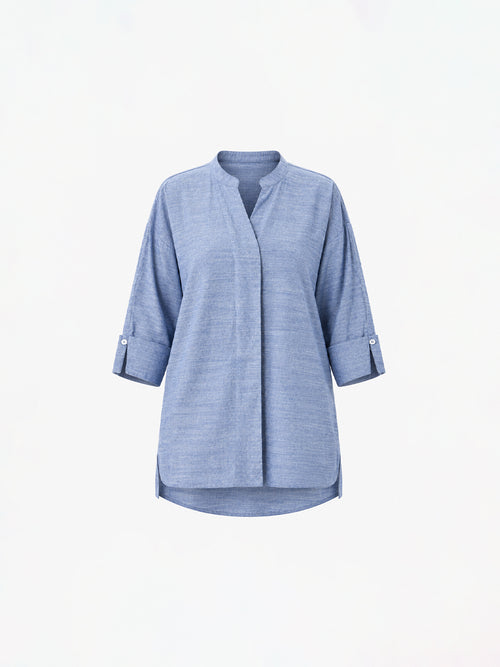 Blue Chambray Oversized Shirt