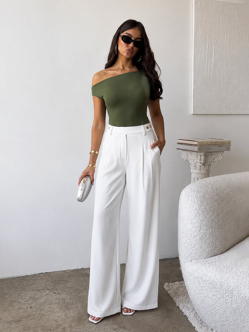 White Day To Dusk Wide Leg Pants