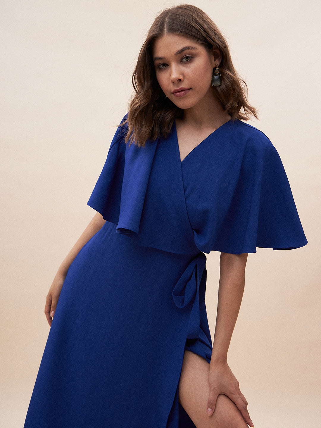 Formal wrap deals maxi dress