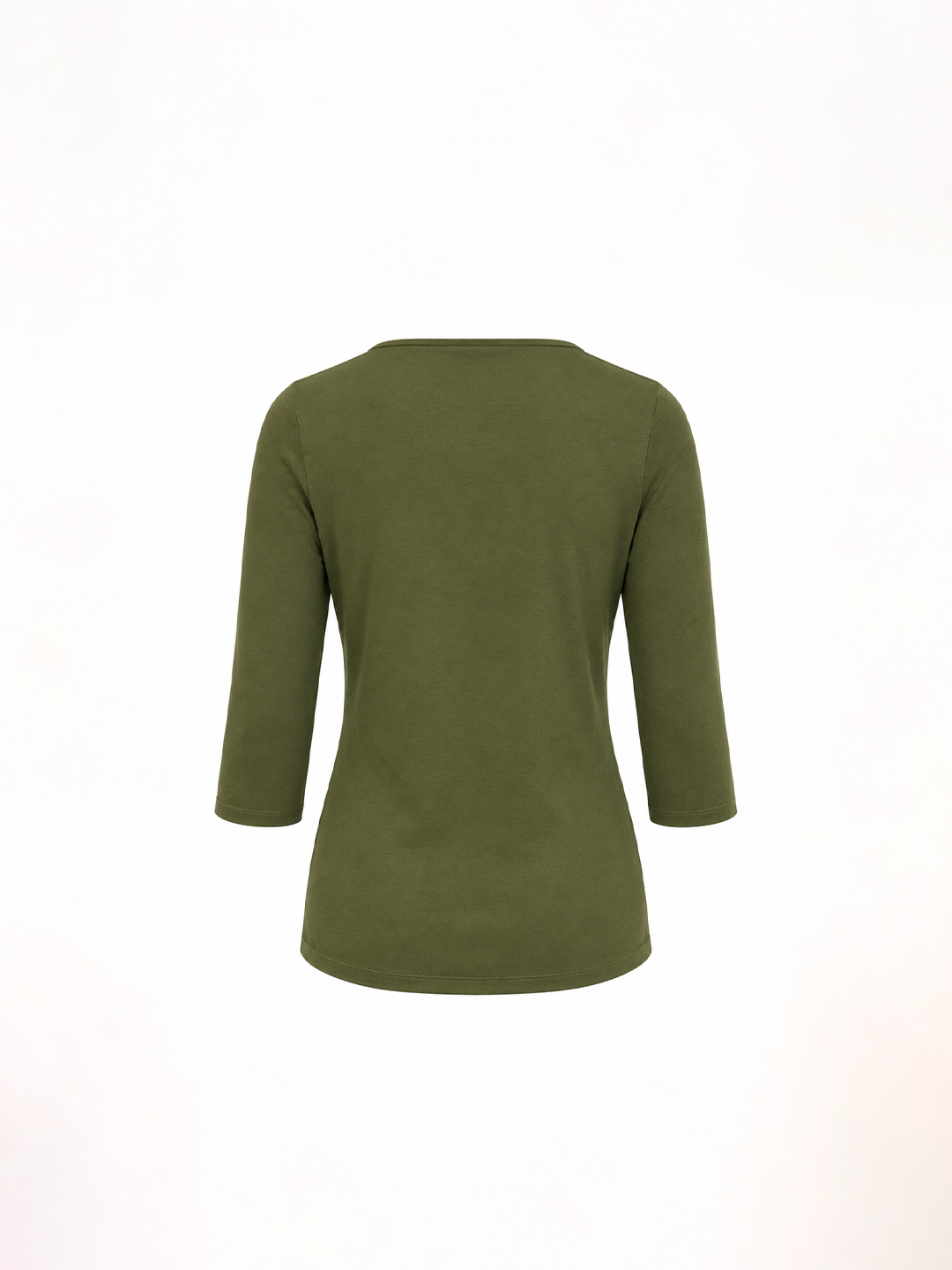 TrueStretch Olive Button Detail Top