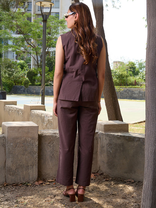 LinenLite Mocha Contour Vest