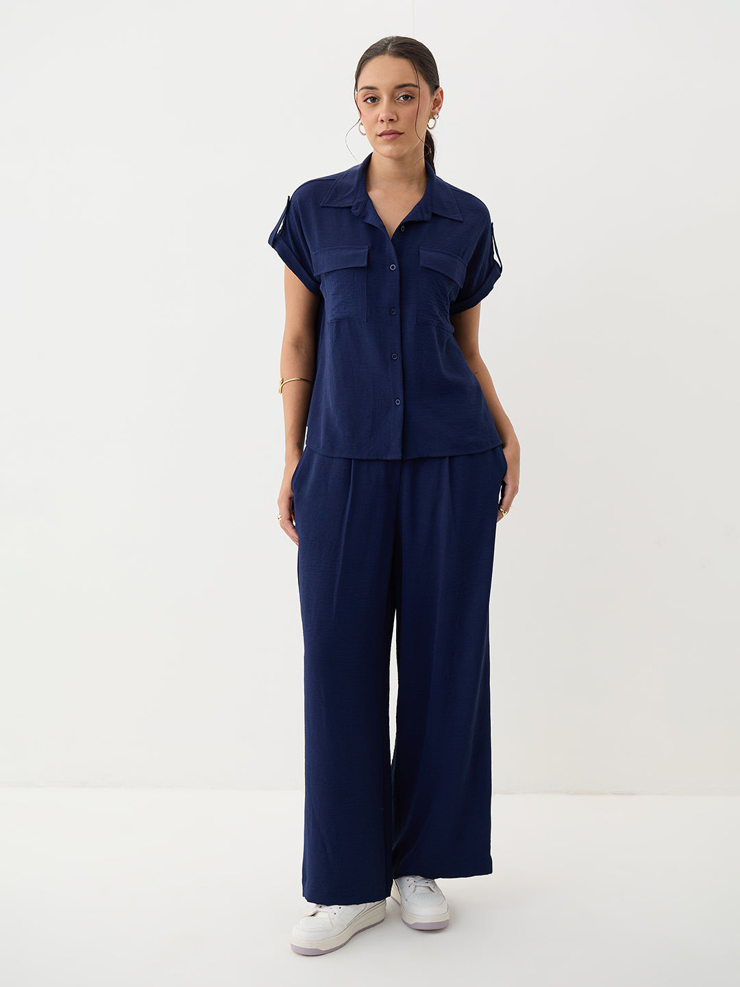 Navy Dual Pocket Co-Ord Set