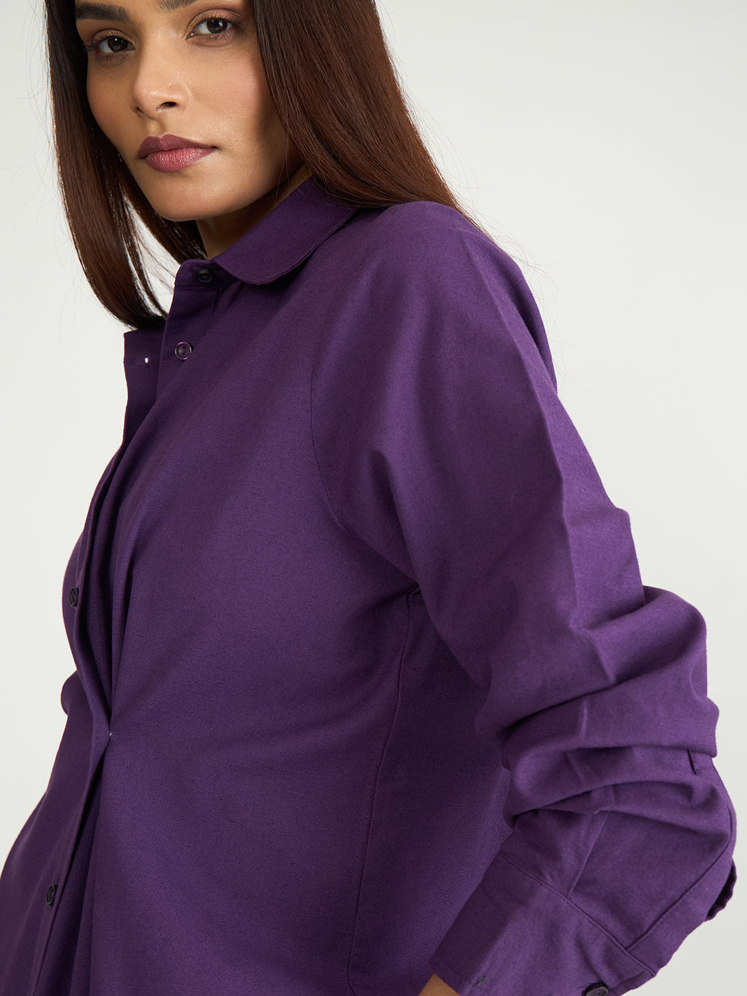 LinenLite Deep Plum Transform Shirt