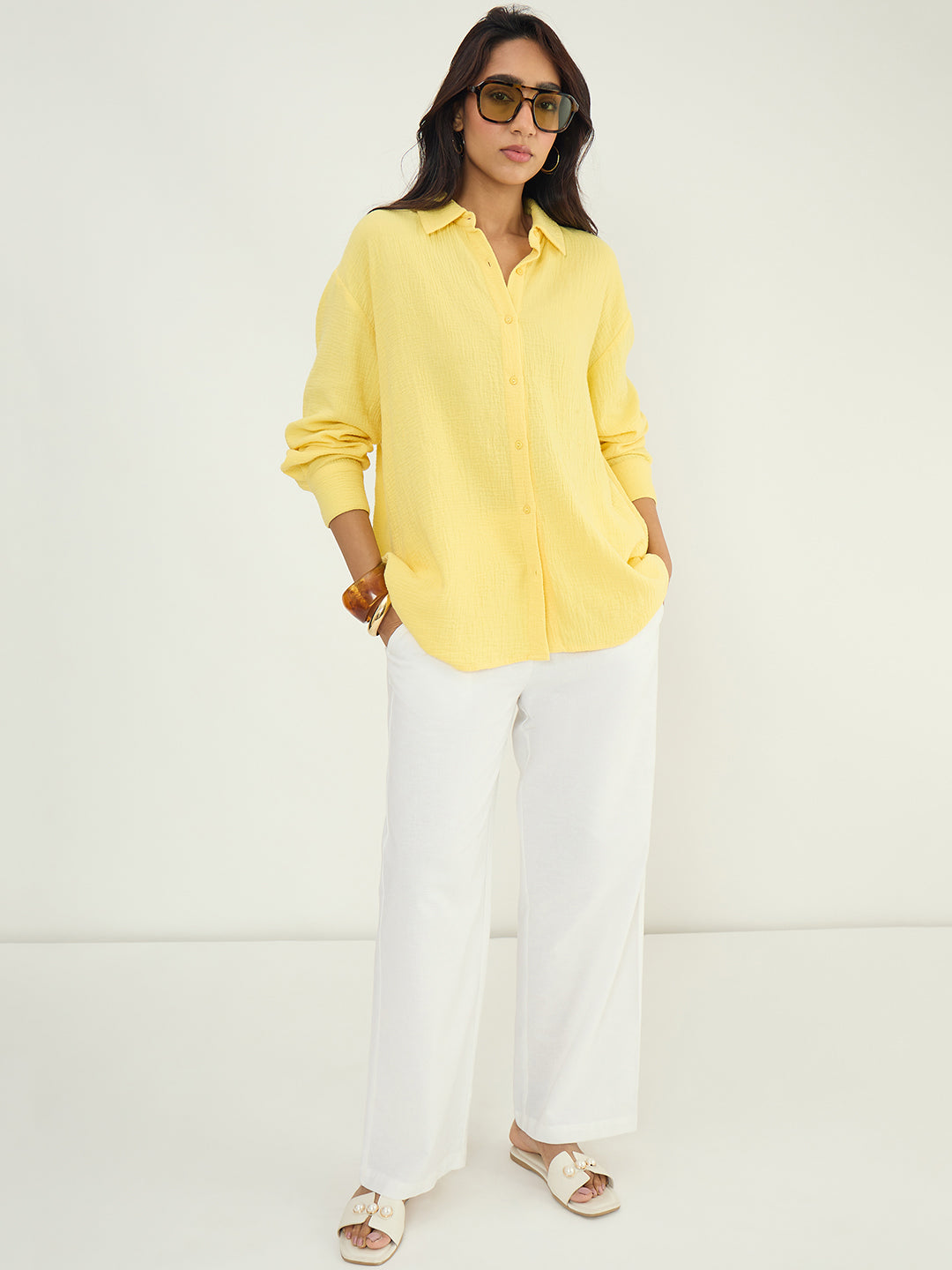 CloudComfort Gauze Yellow Shirt