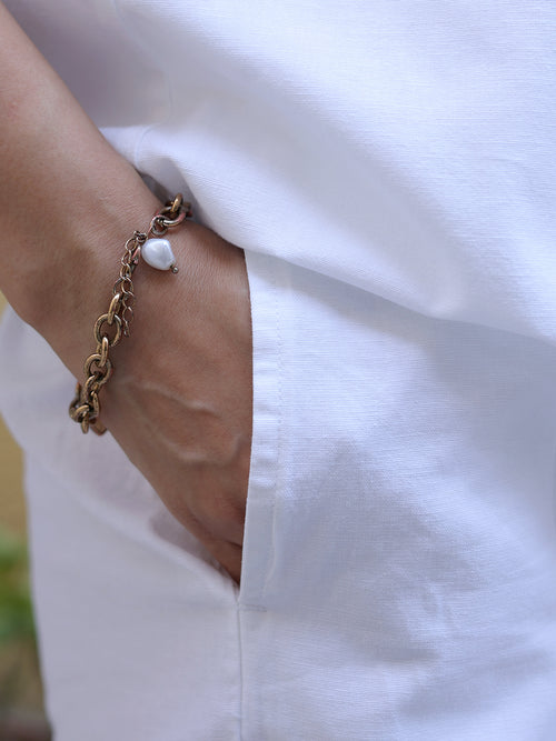 LinenLite Cloud White Straight Pants