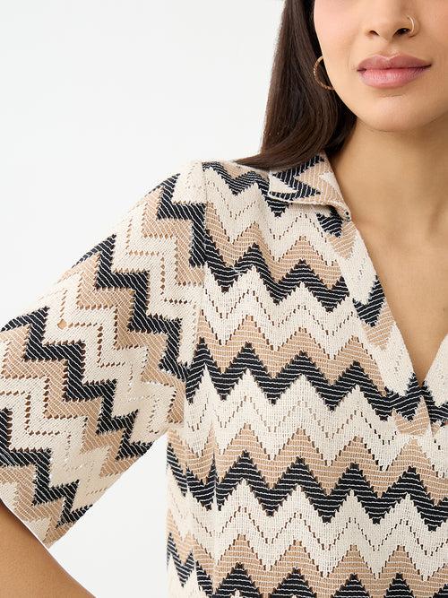 Multi Chevron Crochet Co-Ord Set