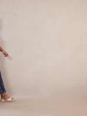 Navy Floral Print Tiered Maxi Dress