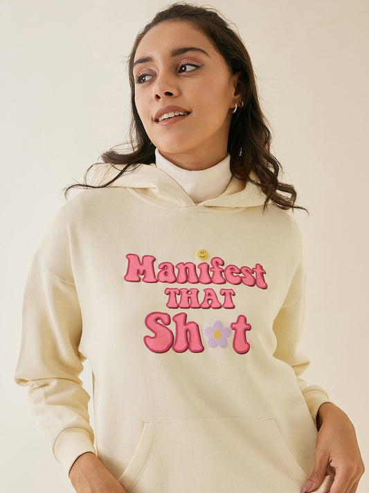 Off-White Relaxed Fleece Graphic Hoodie