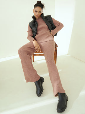 Beige Woollen Co-Ord Set